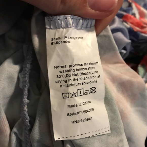 Plus Ruffle Trim Lace Up Knot Floral Bodycon Dress - Picture 7 of 7